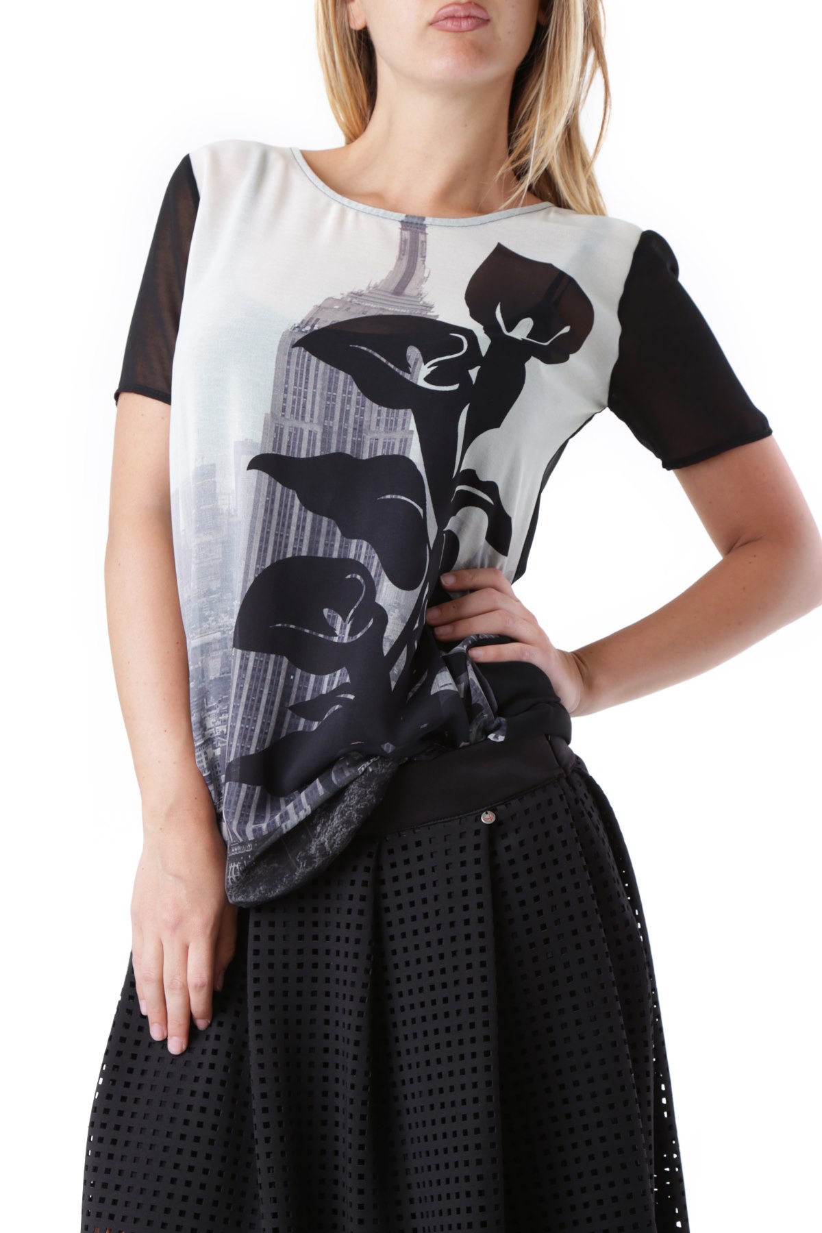

Футболка Cristina Gavioli Black 42 черный (6859)