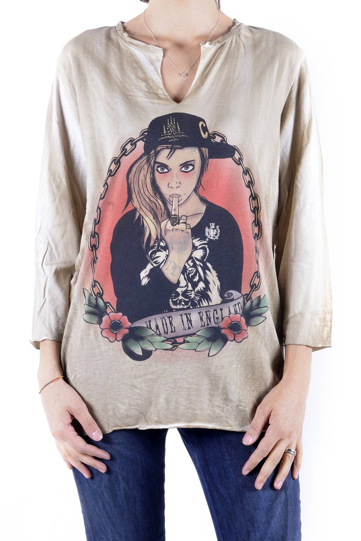 

Лонгслив 525 Beige T.U. бежевый