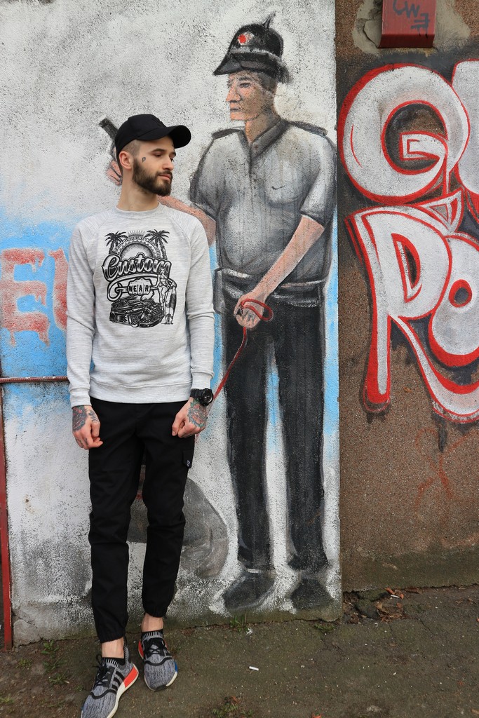 

Свитшот Custom Wear Miami, White melange M