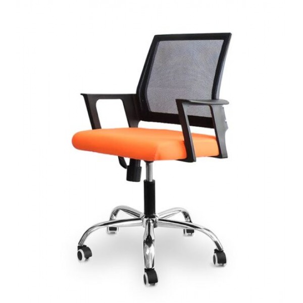 

Кресло офисное Hi Tech black-orange механизм Tilt, Газ-лифт, пластик черный/ткань, сетка оранжевый Goodwin