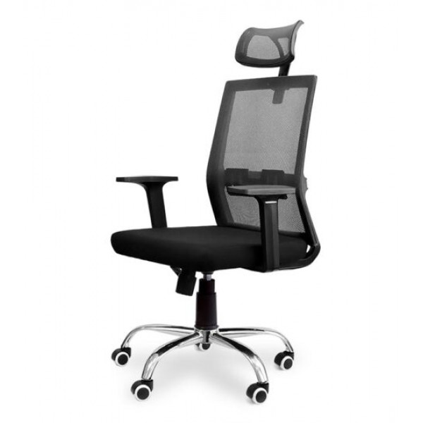 

Кресло офисное Zooma black-black механизм Tilt, Газ-лифт, пластик черный/ткань черный Goodwin