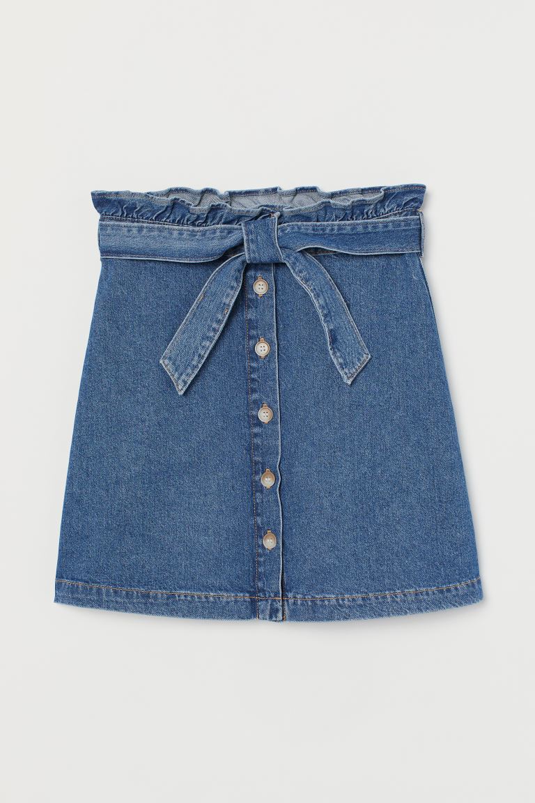 

Юбка из денима H&M  Синий деним, Юбка из денима H&M 46 Синий деним