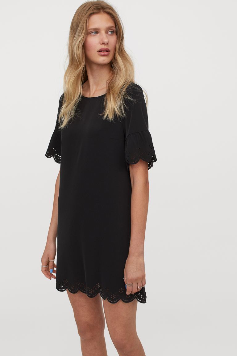 

Платье-трапеция H&M 38 (165/88А) Черный