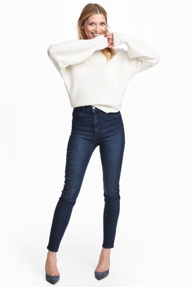 

Джинсы H&M  Темно-синий деним, Джинсы H&M 34 Темно-синий деним