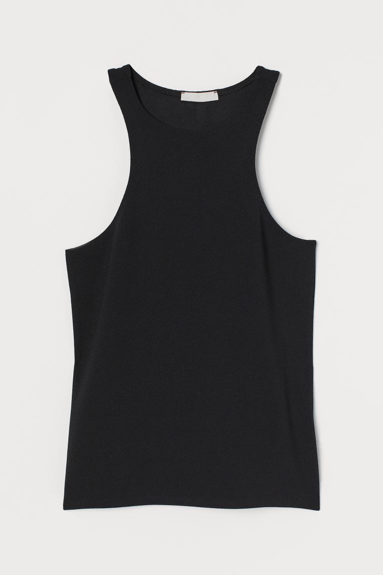 

Майка из крепа H&M  Черный, Майка из крепа H&M XS Черный