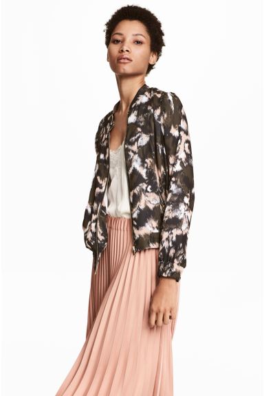 

Атласный бомбер H&M 42 Рисунок