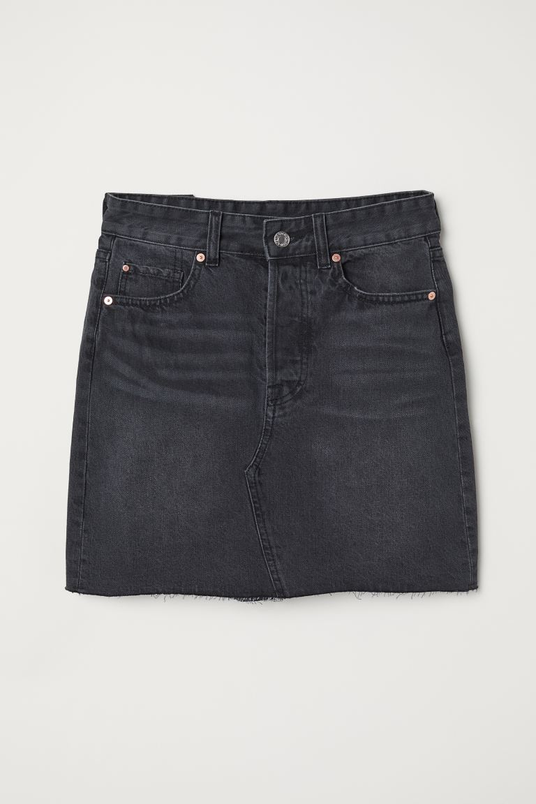 

Джинсовая юбка H&M 36 Черный деним