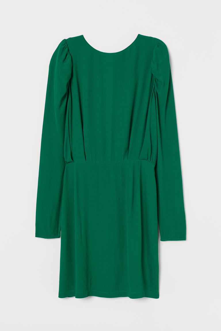 

Креповое платье H&M 44 Зеленый
