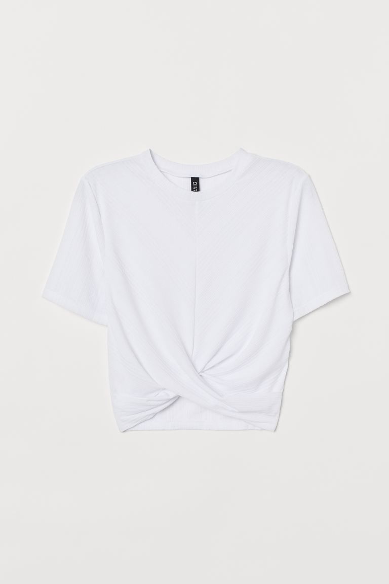 

Укороченный топ H&M S Белый