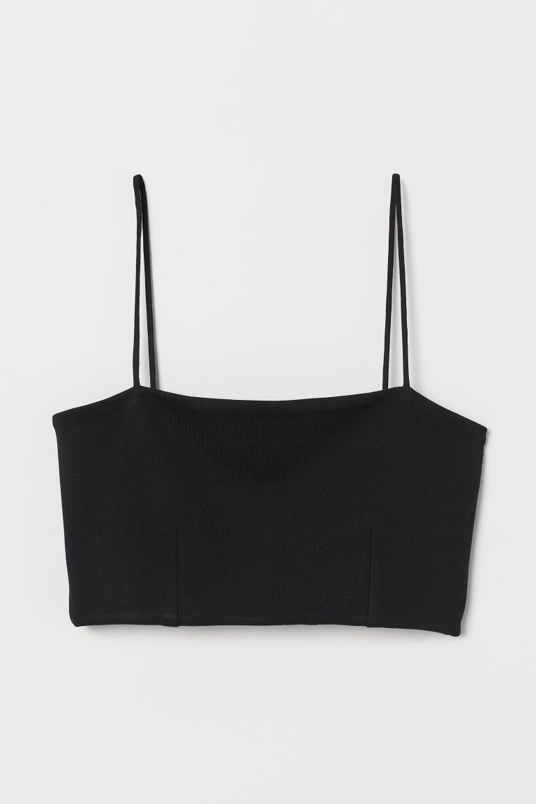 

Короткий топ H&  Черный, Короткий топ H&M M Черный