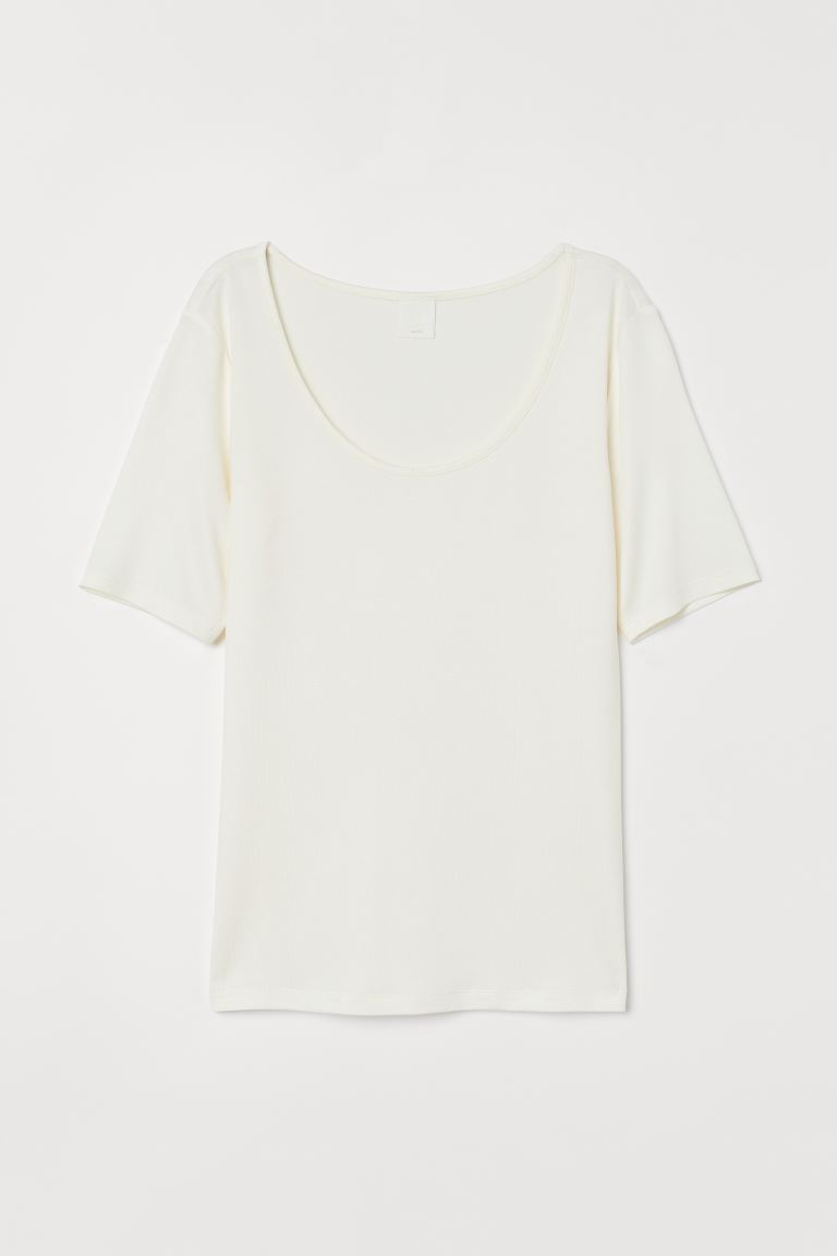 

Футболка H&M  Кремовый, Футболка H&M L Кремовый