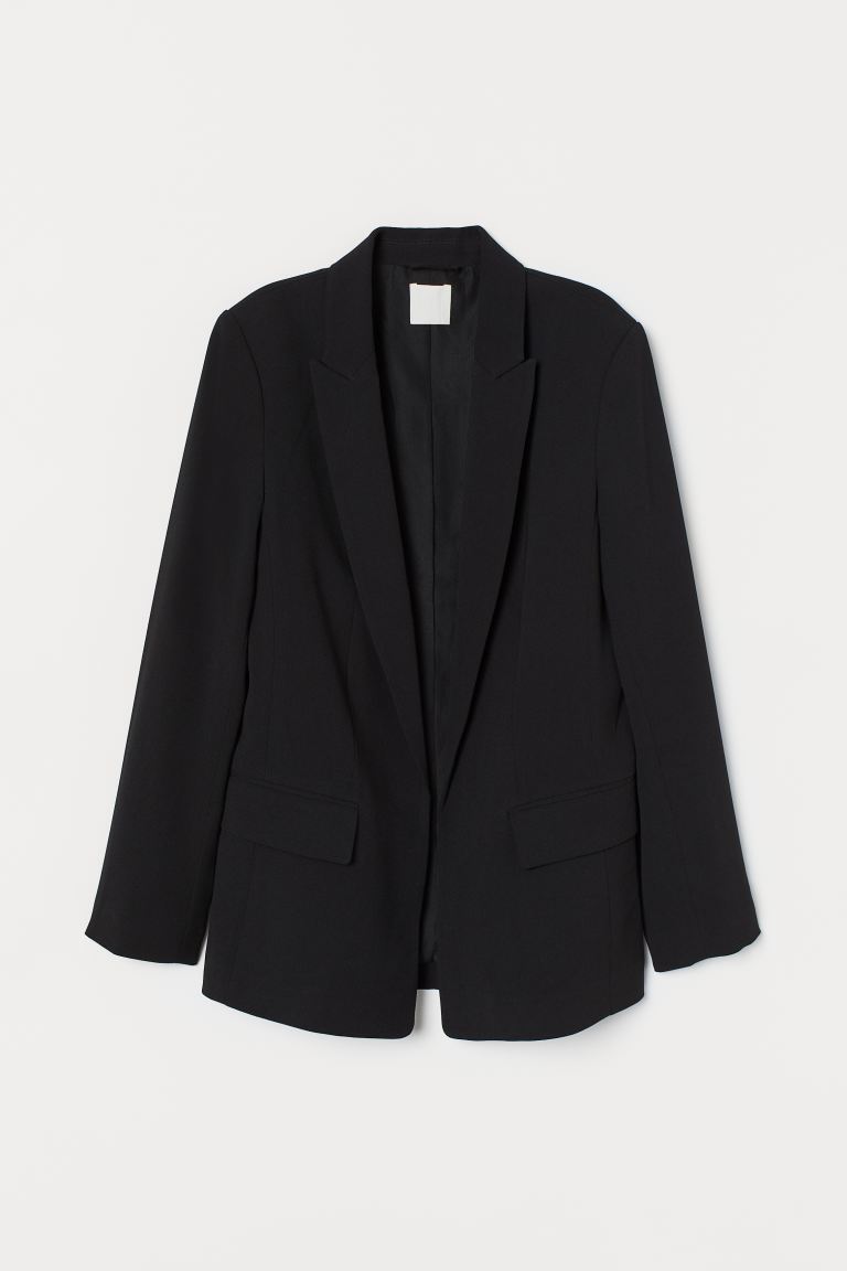 

Удлиненный жакет H&M  Черный, Удлиненный жакет H&M 44 Черный