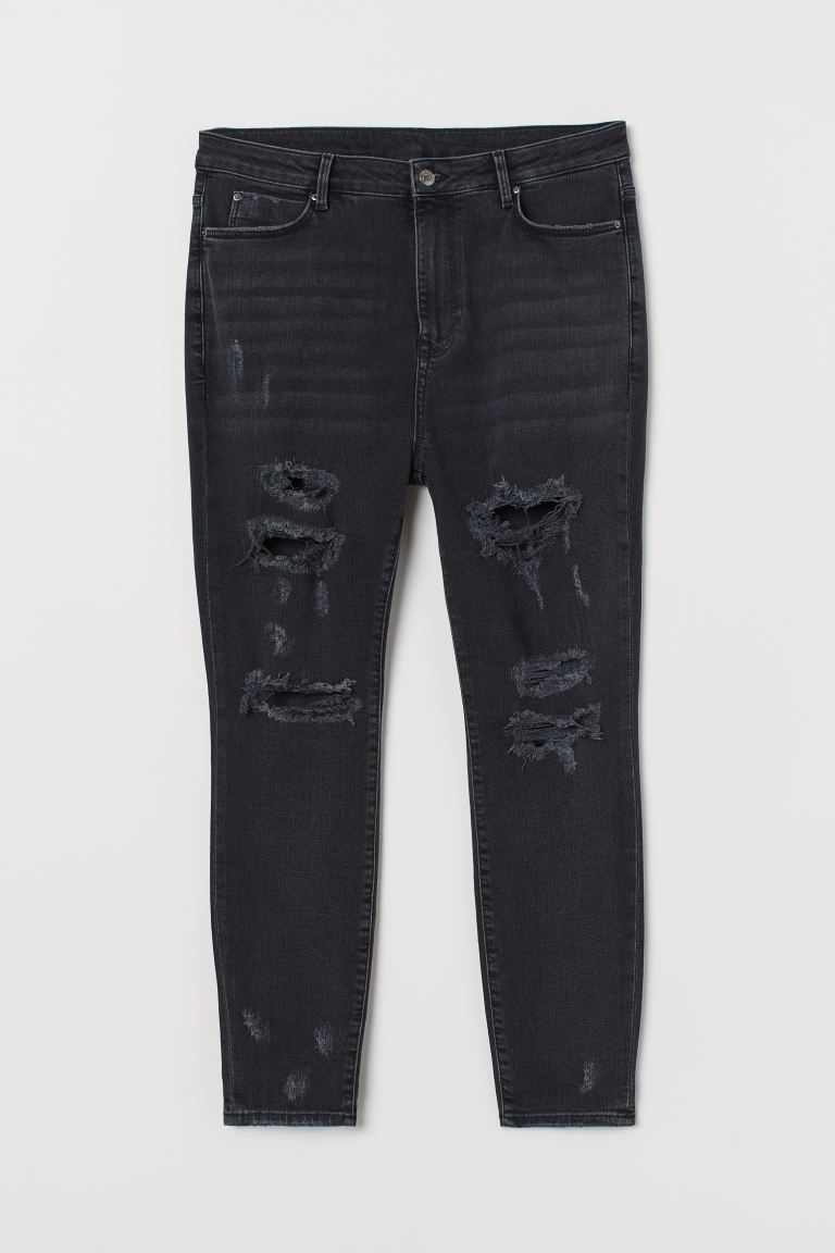 

H&M+ Джинсы Super Skinny High H&M+  Черный деним, H&M+ Джинсы Super Skinny High H&M+ 48 Черный деним