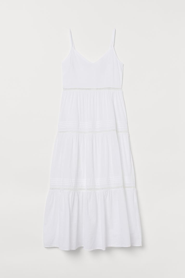 

Хлопковое платье H&M 36 Белый