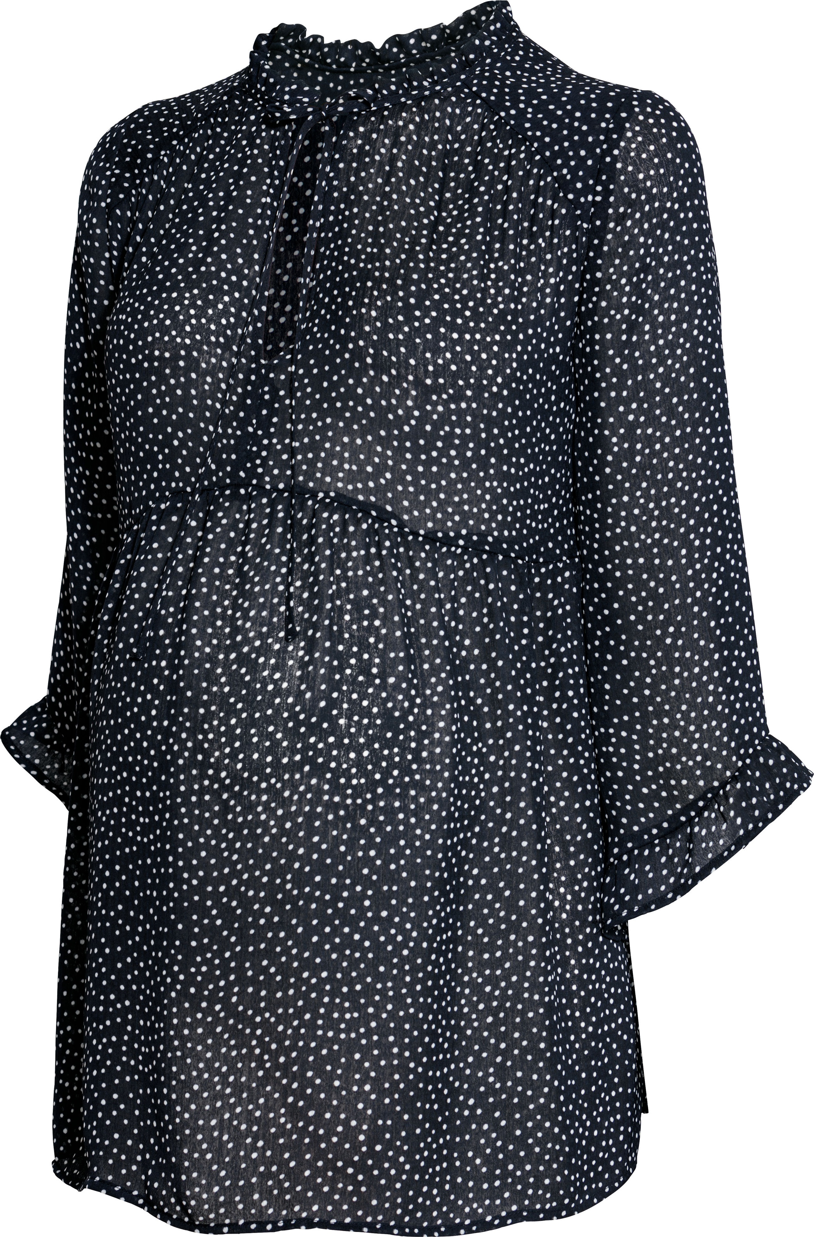 

Блузка для беременных H&M 5836477-AAOD S Темно-синяя с белым