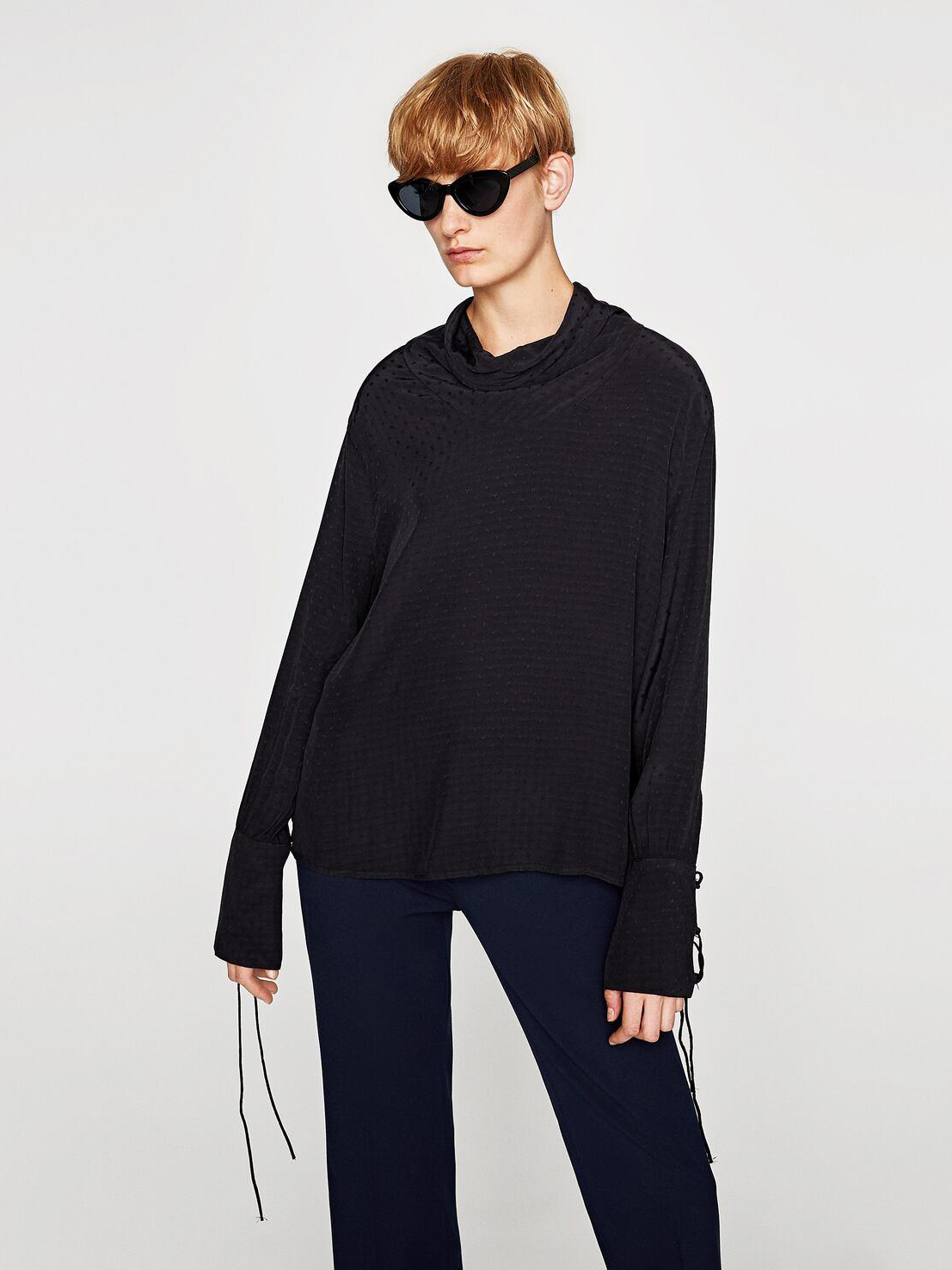 

Блузка Zara 5216-041-800-AAAD L Черная
