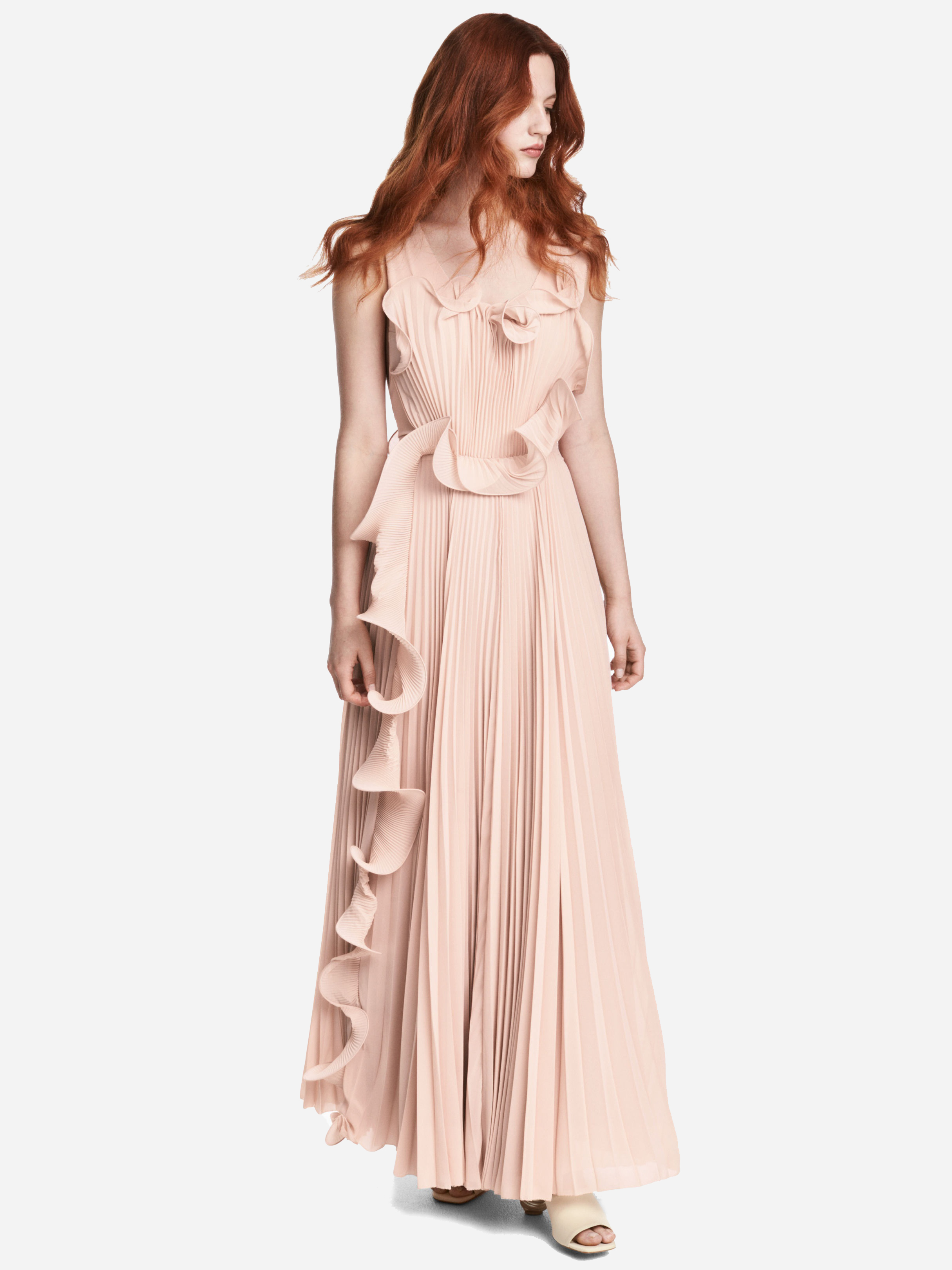 

Платье H&M 4866675-ACWJ 40 Светло-бежевое