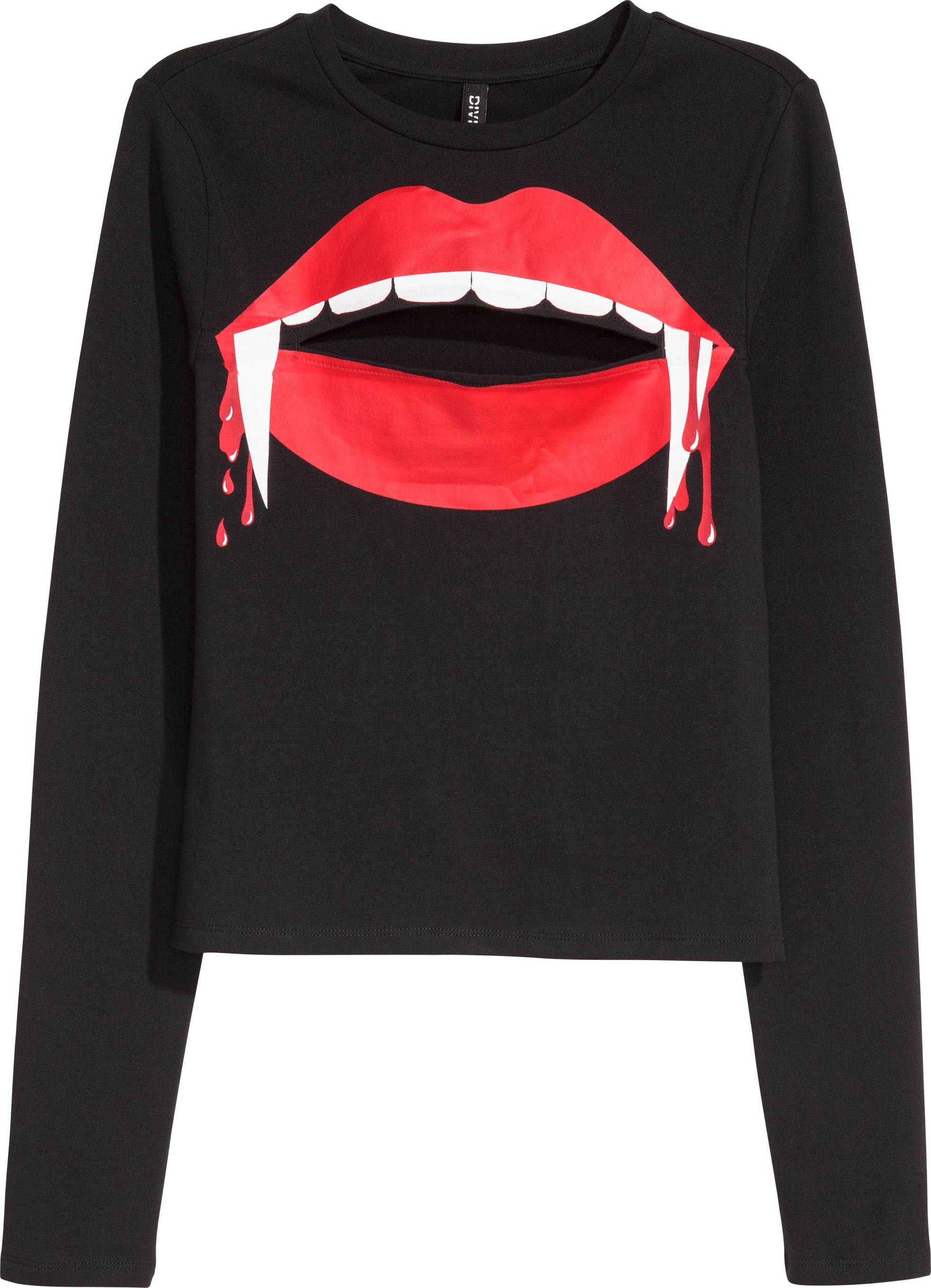 

Лонгслив H&M 5385986-ADQG XL Черный с красным