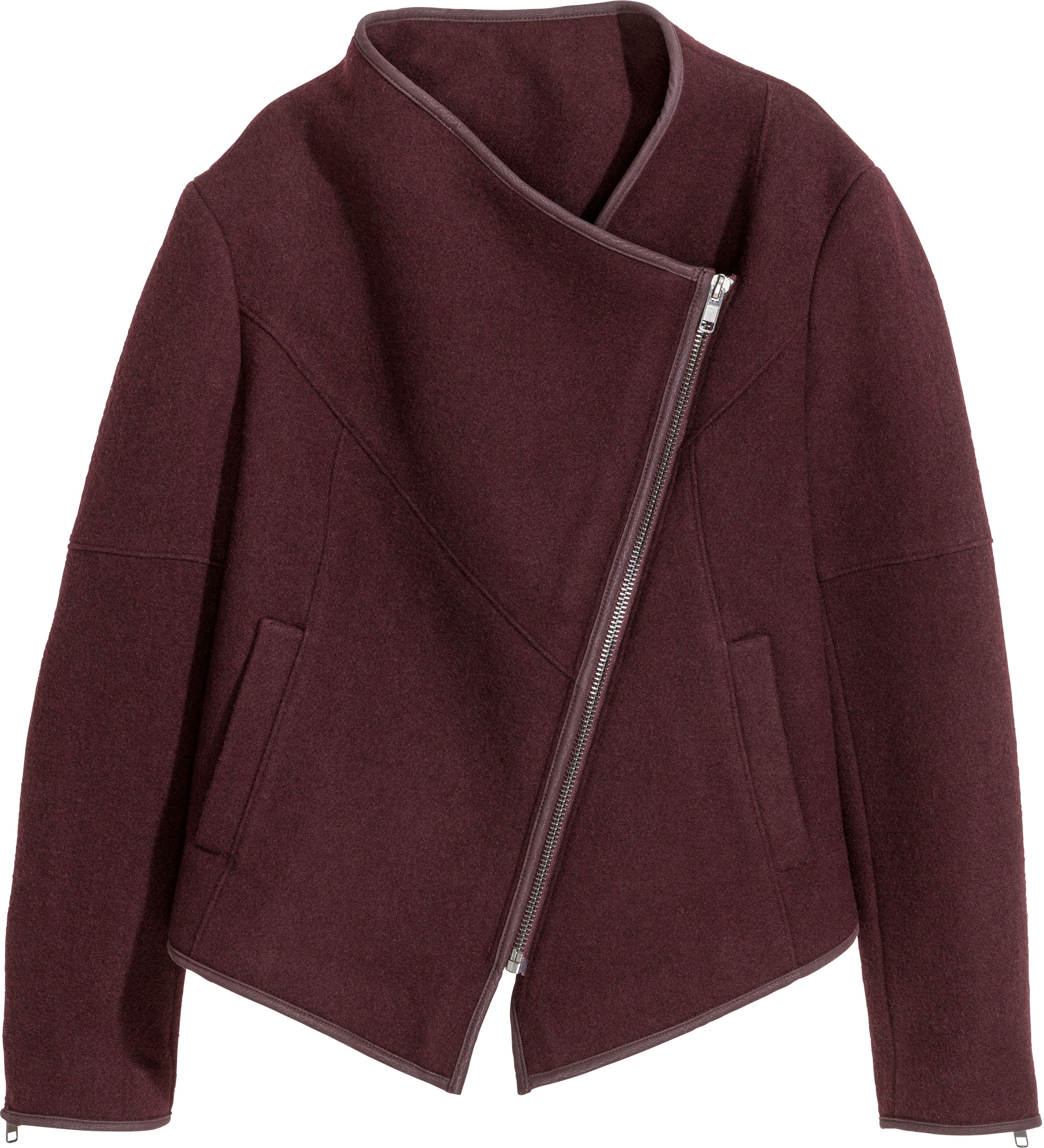 

Полупальто H&M 5350316-ACXK 36 Темно-бордовое