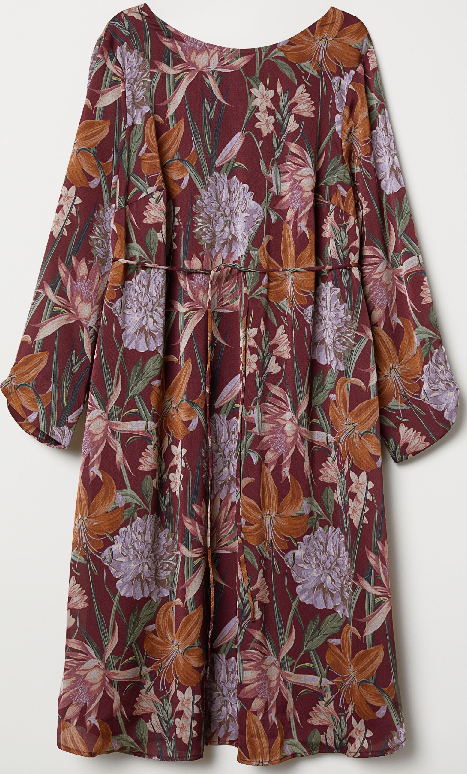 

Платье H&M 6881278-ACDG L Бордовое с разноцветным