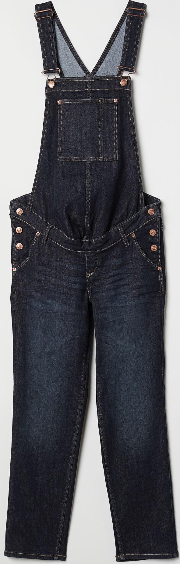 

Джинсовый полукомбинезон H&M 5865918-AAQJ 38 Темно-синий