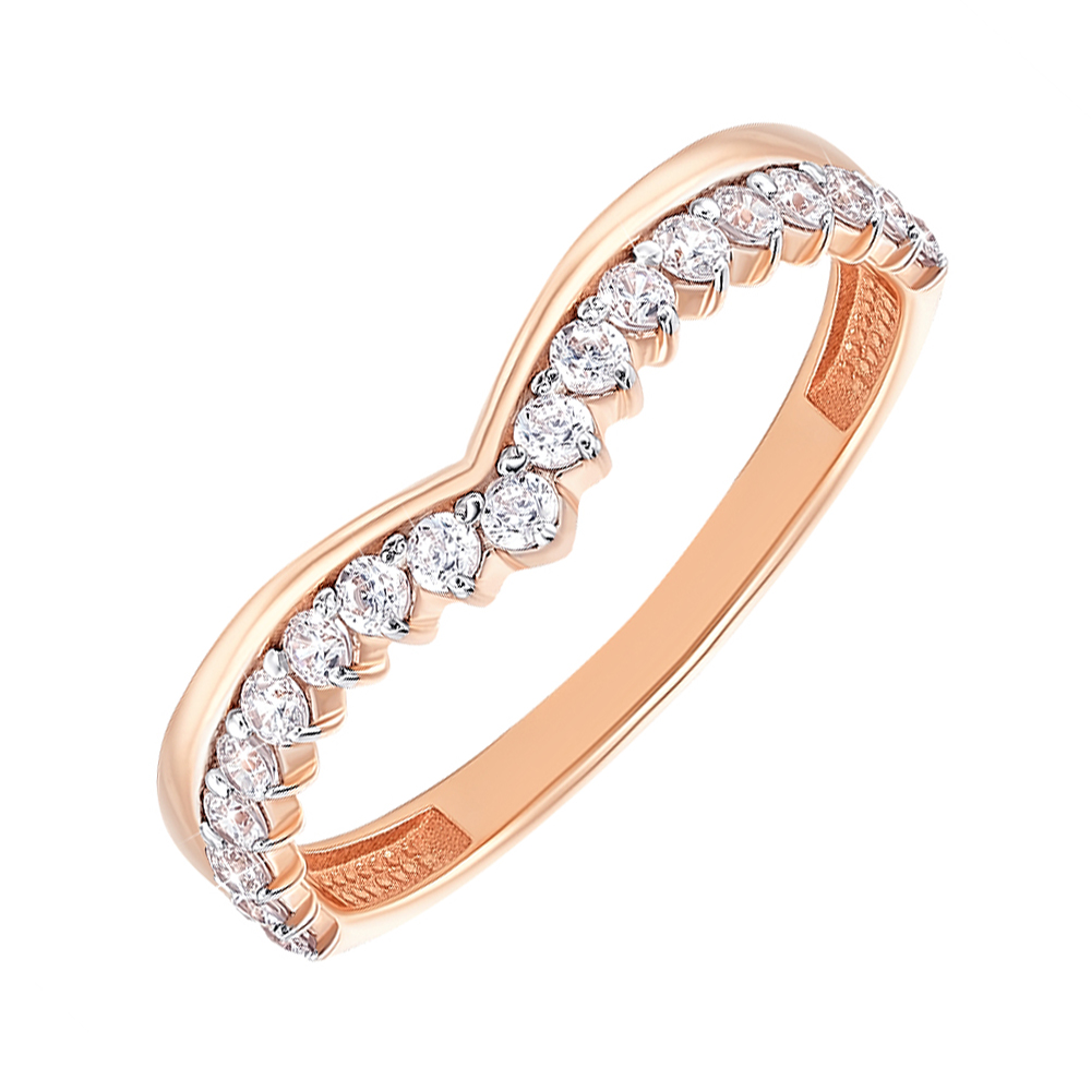 

Золотое кольцо с фианитами 000146884 16 размера