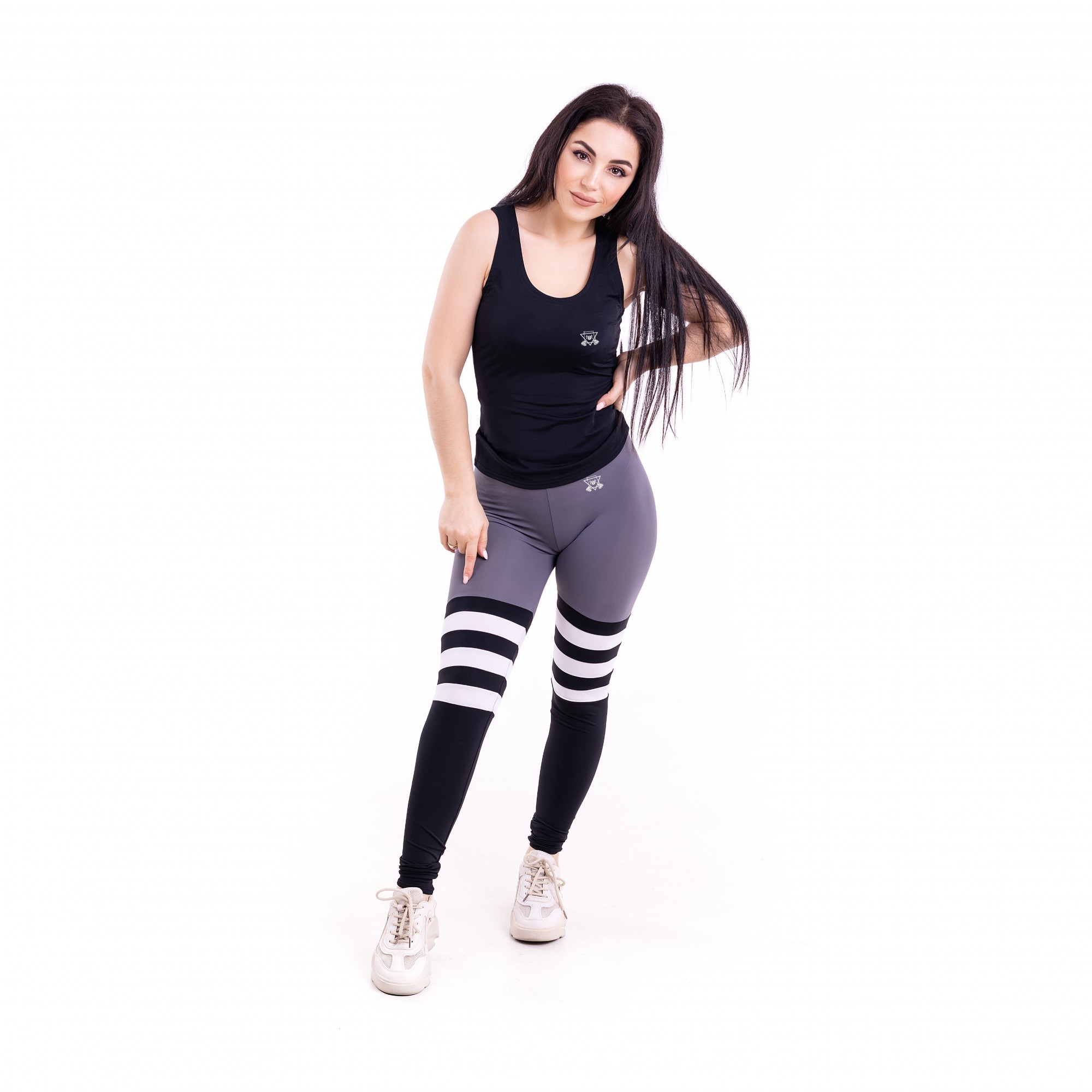 

Спортивный женский костюм (Майка леггинсы) FitU M Разноцветный