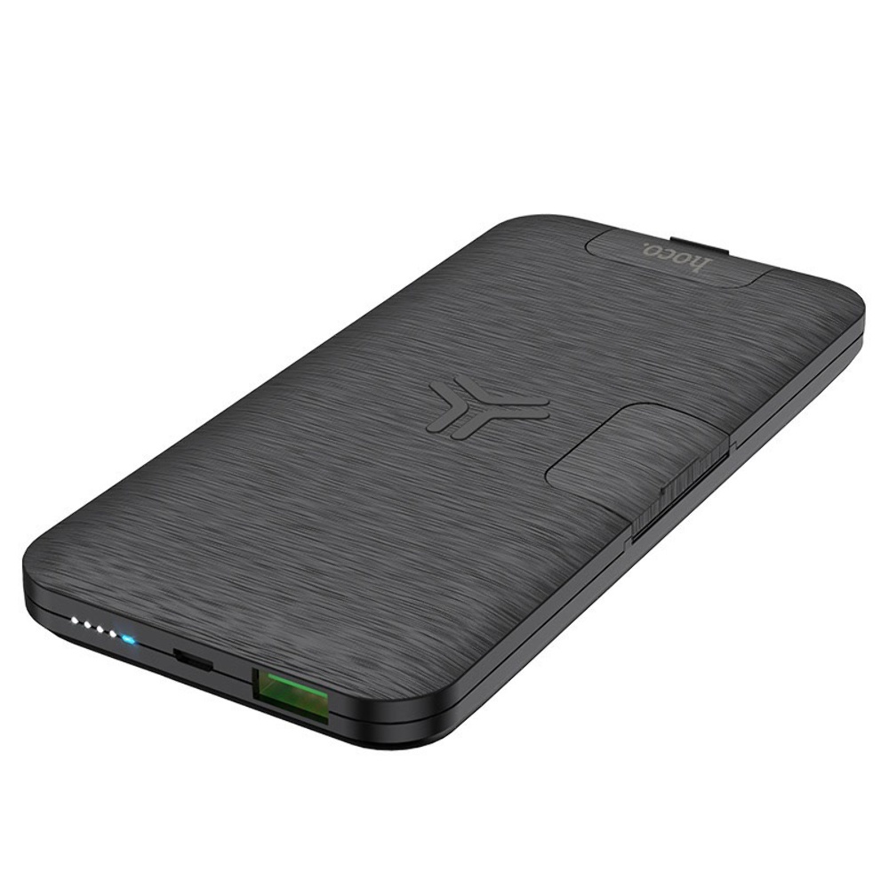 

УМБ (павербанк) Power bank Hoco S16 10000mAh черный с беспроводной зарядкой и подставкой