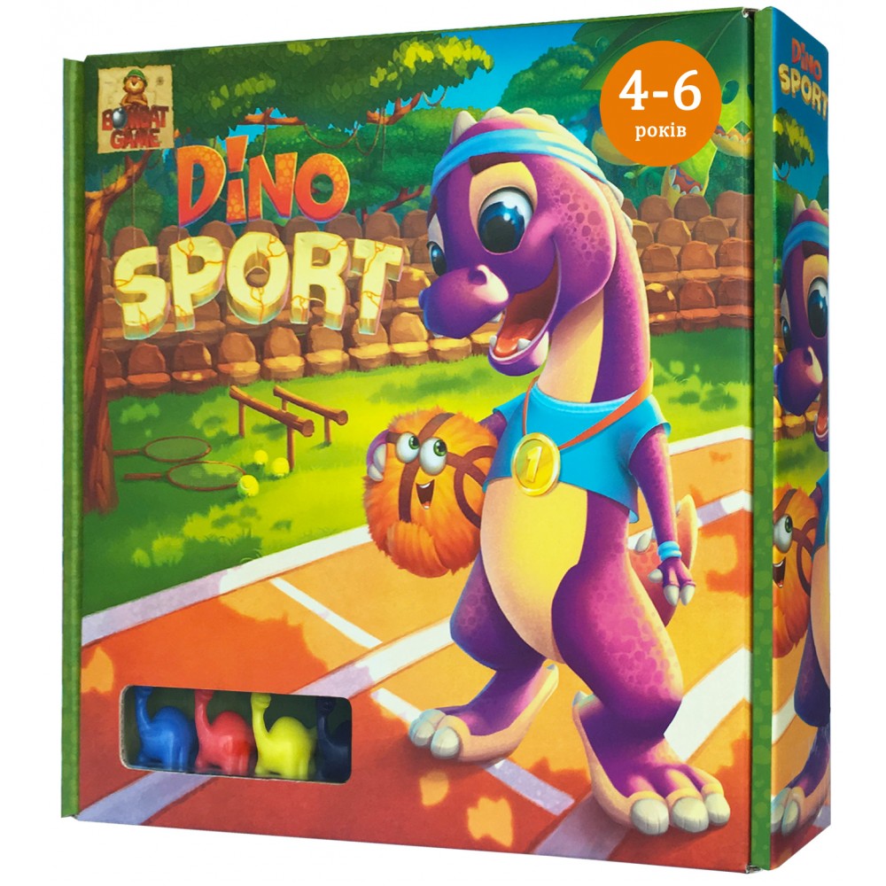 

Гра настiльна для дітей «Dino SPORT» Бомбат Гейм (fit0006971)