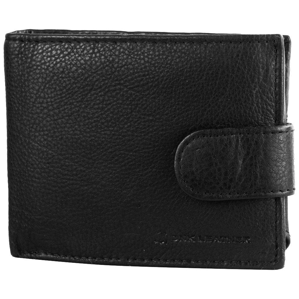 

Кошелек кожаный мужской DNK Leather 11х8,5х2,5 см Черный