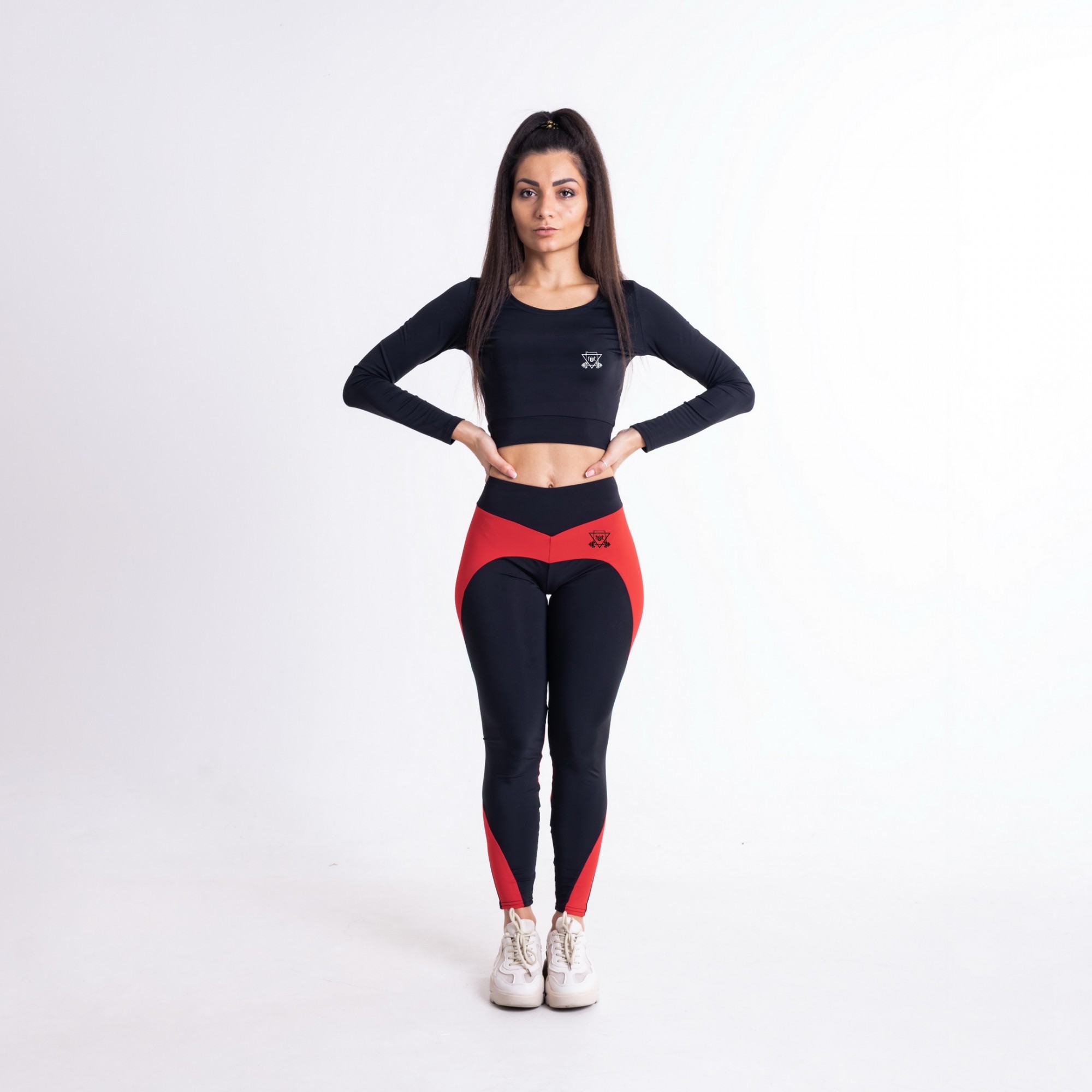 

Спортивные женские леггинсы Сердечко FitU M Разноцветный