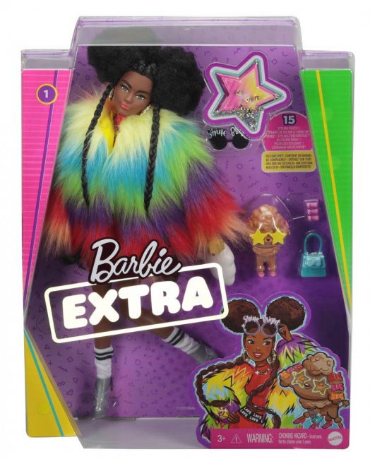 

Кукла Barbie Экстра в радужной накидке (GVR04)