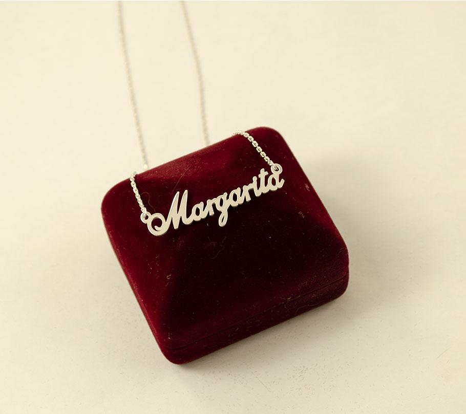 

Цепочка с именем Маргарита Maxi Silver 8854
