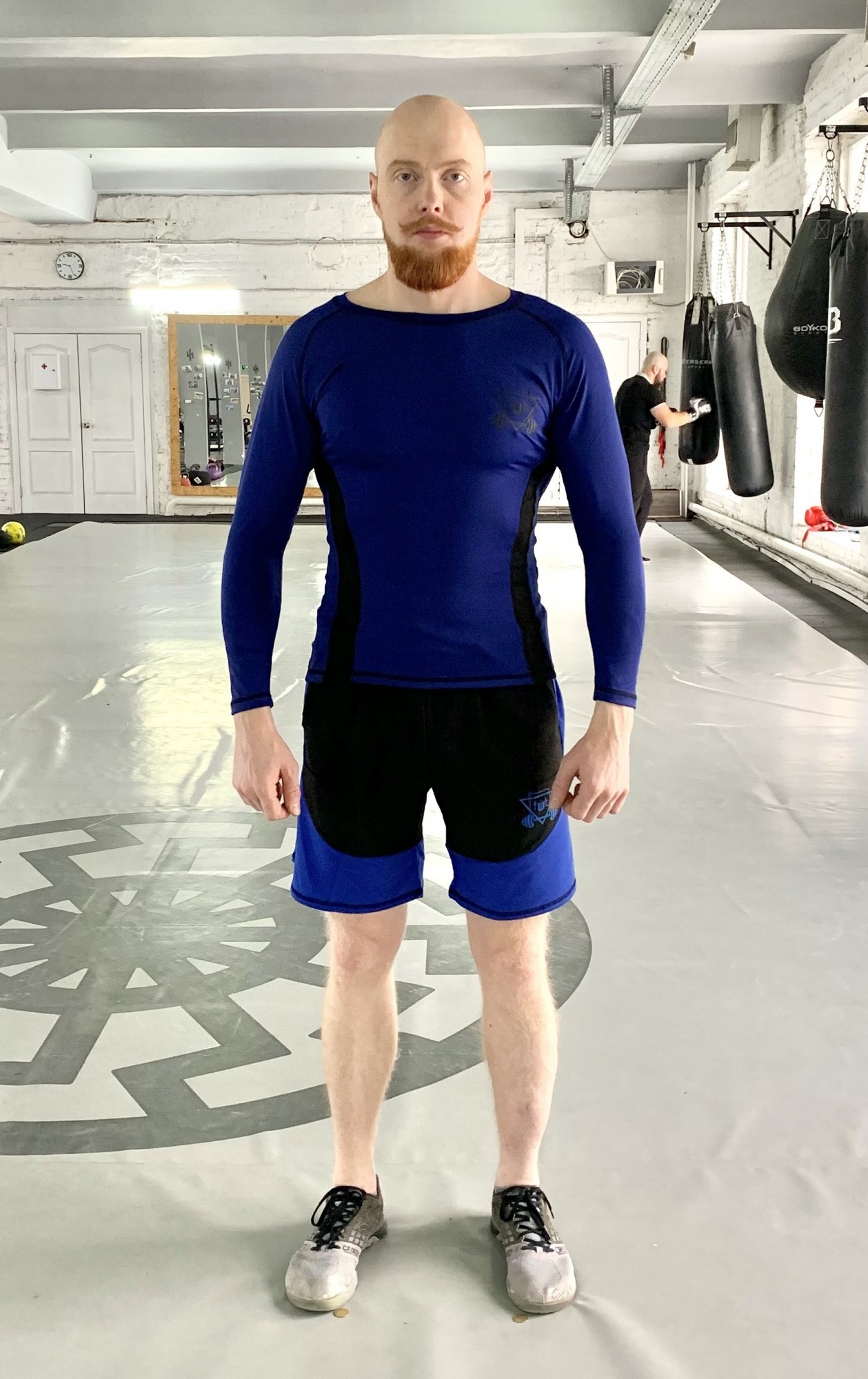 

Спортивный мужской набор (Рашгард шорты) Rush b-blue 1 1 FitU XL Синий