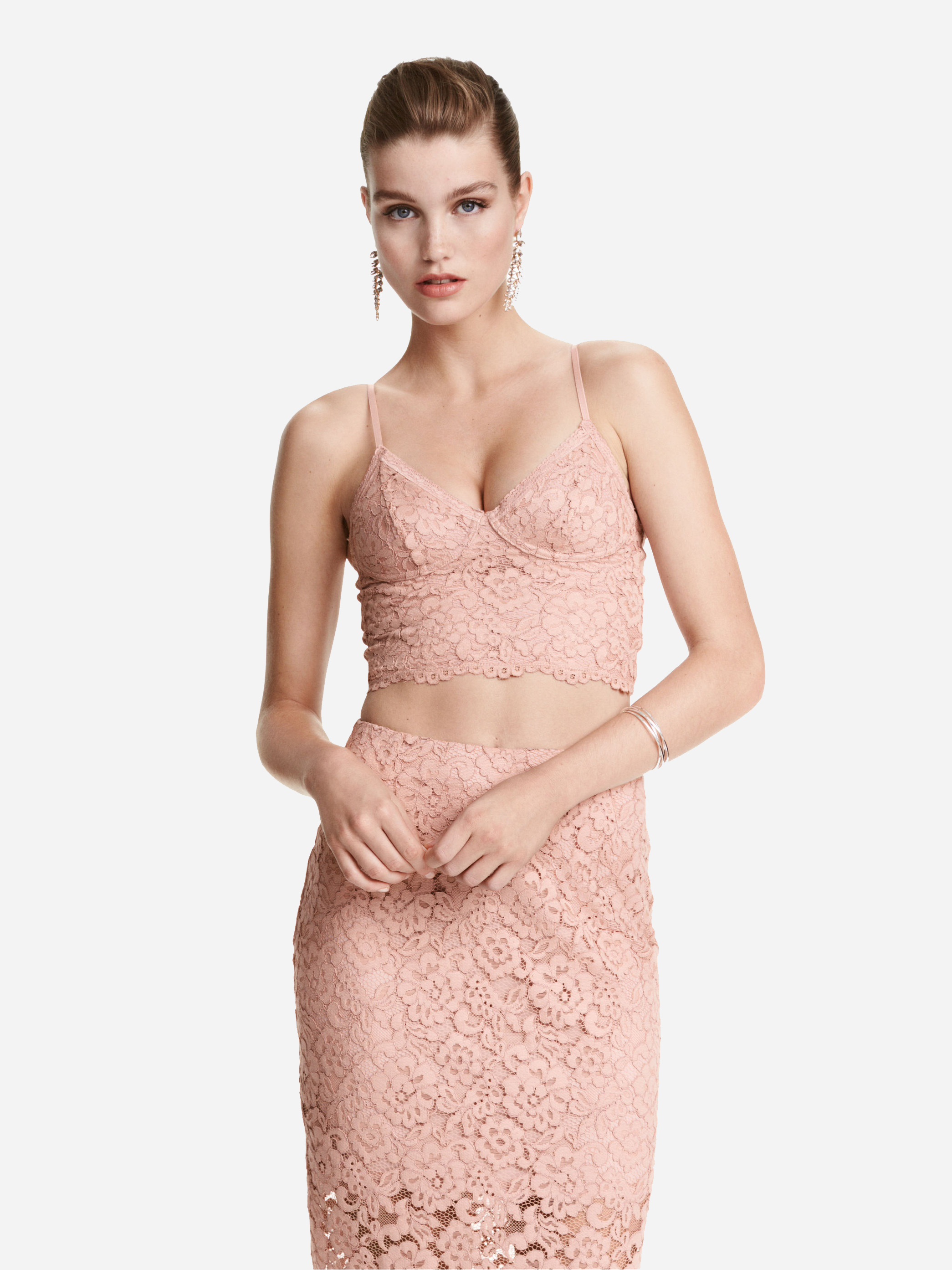 

Топ H&M 4136494-ACUH 32 Бледно-розовый