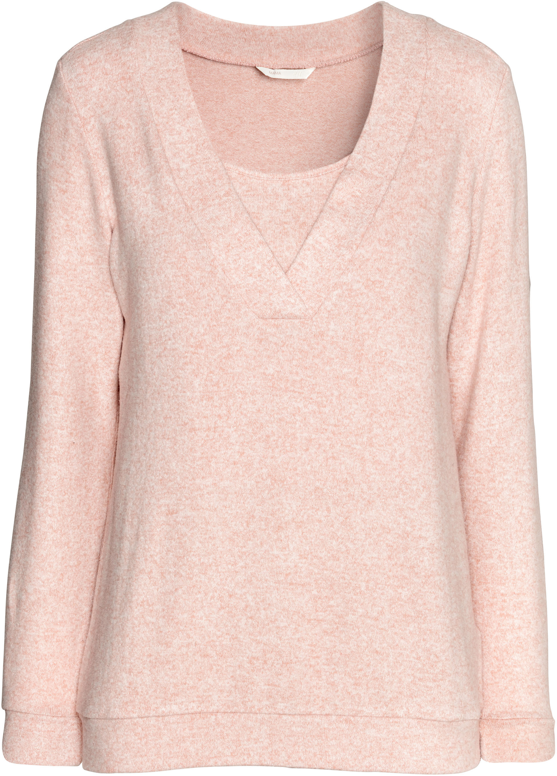 

Пуловер для кормящих мам H&M 5845516-ACUH XL Бледно-розовый