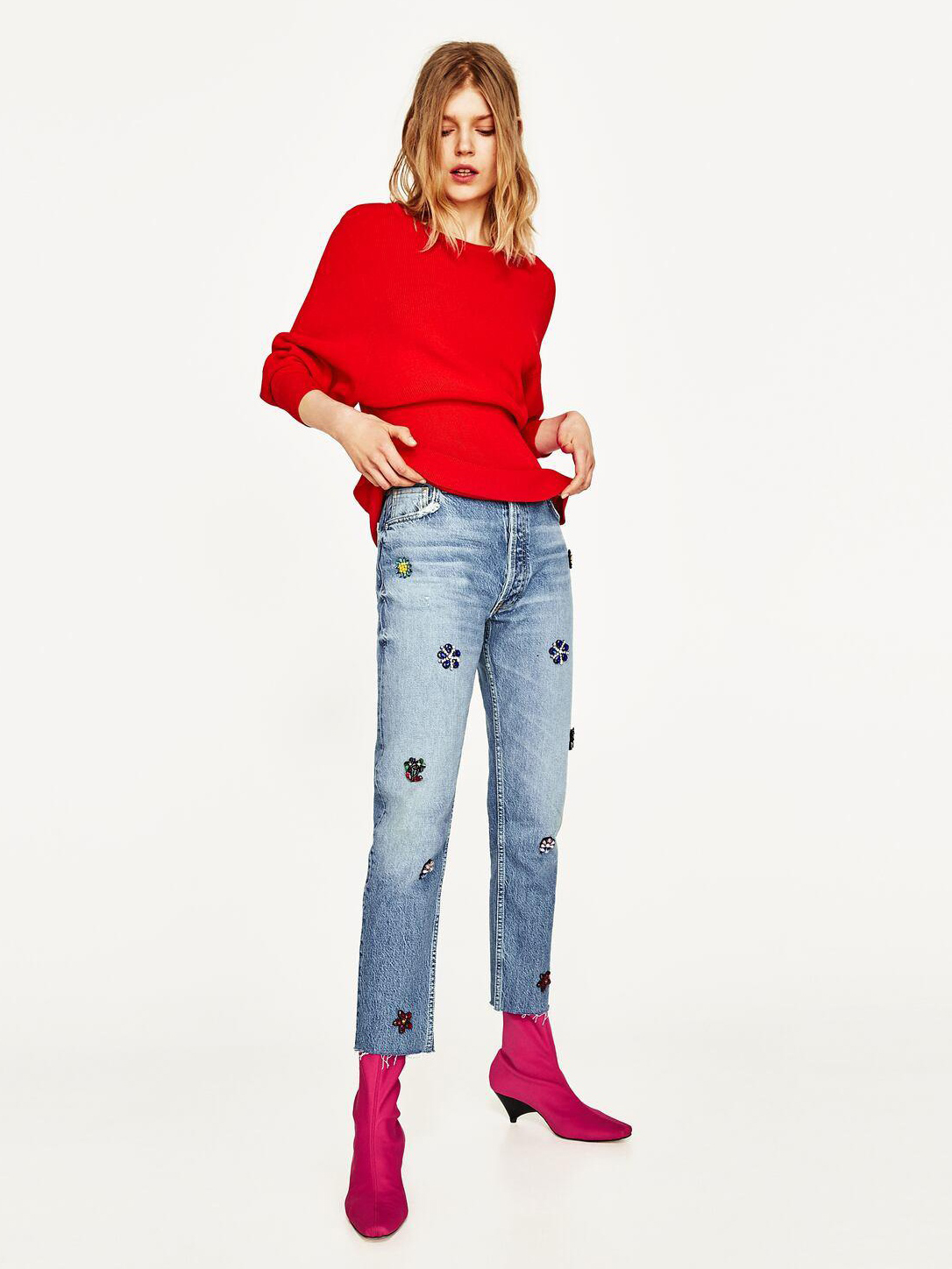 

Джемпер Zara 5507-010-601-ACVF M Красный