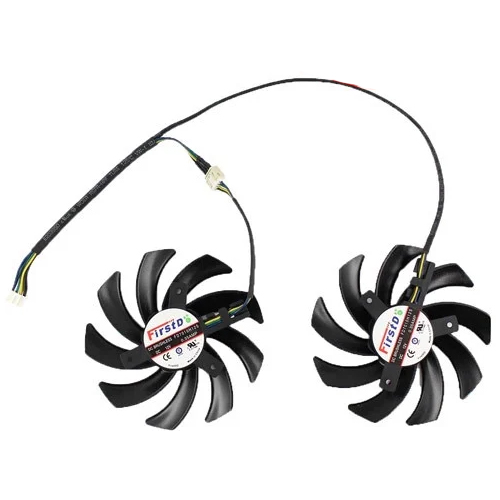 

Вентиляторы FirstD 2 шт 75 мм 12 В 4 пин FD7010H12S для GTX 660 670 680 690