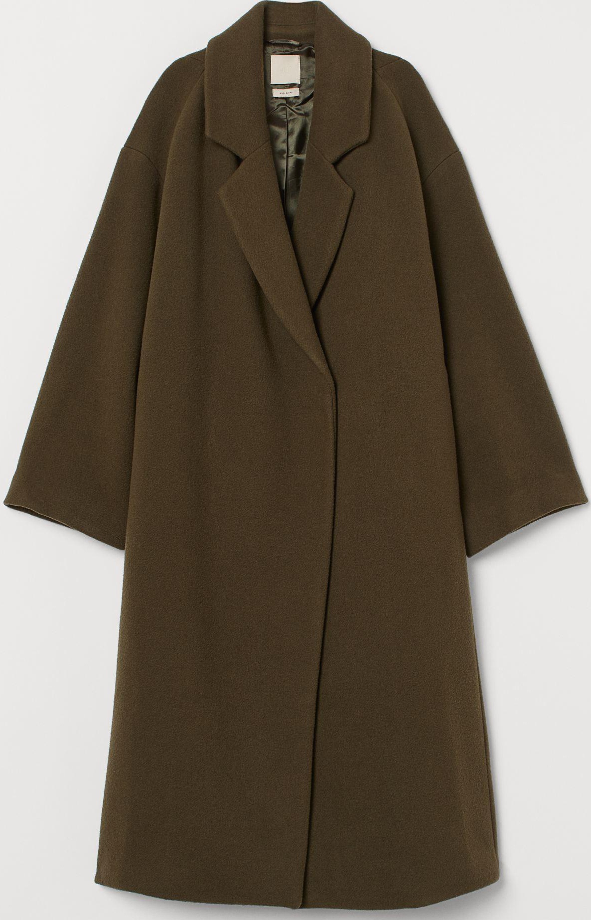 

Пальто H&M 7633230-ABTE S Болотное