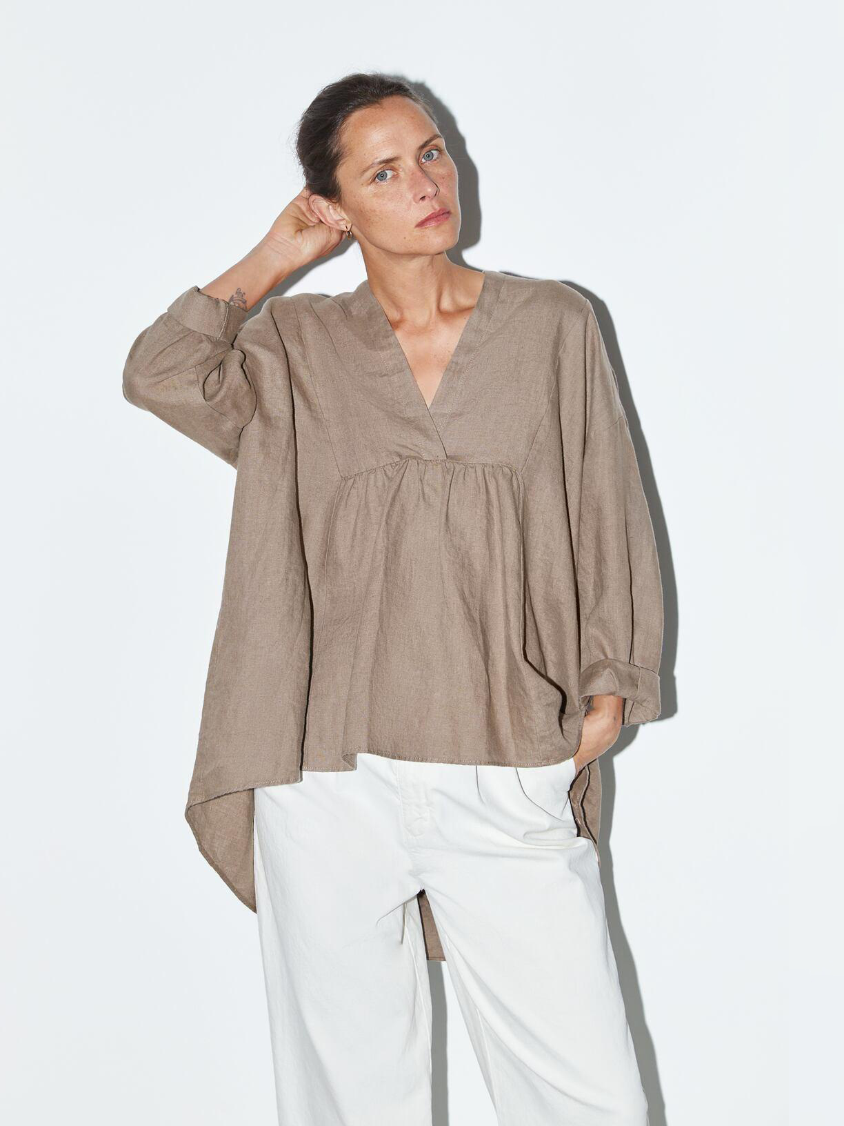 

Блузка Zara 7563-241-832-AFDS XXL Какао