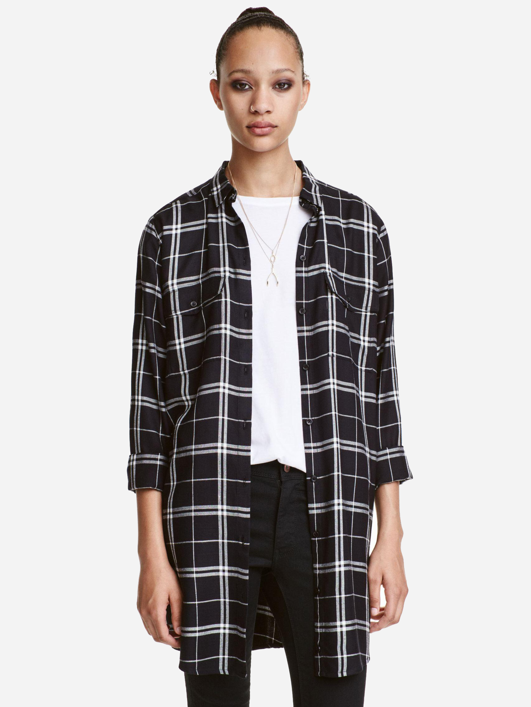 

Рубашка H&M 3986204-AANS 36 Синяя
