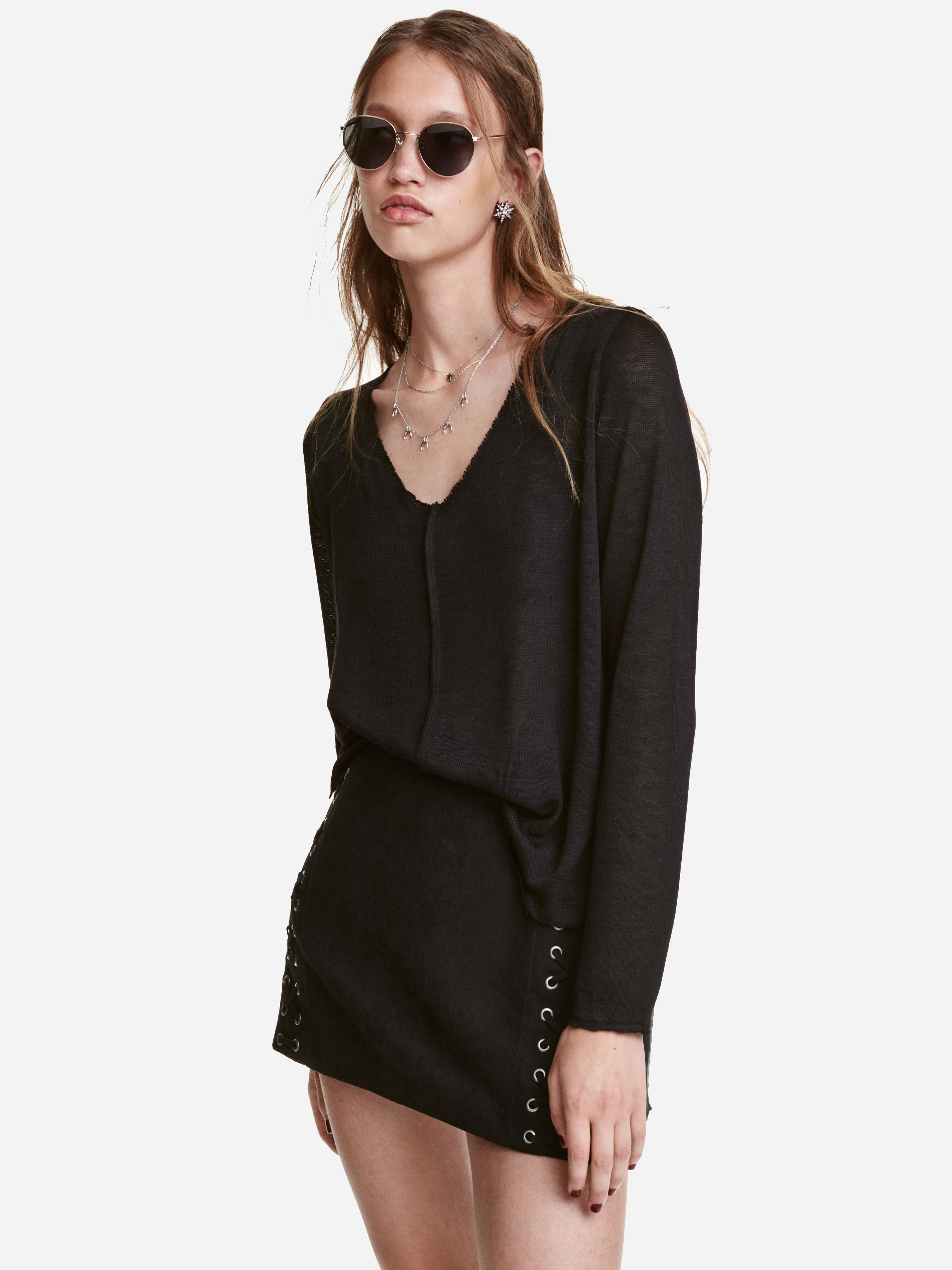 

Пуловер H&M 4230164-AAAD L Черный