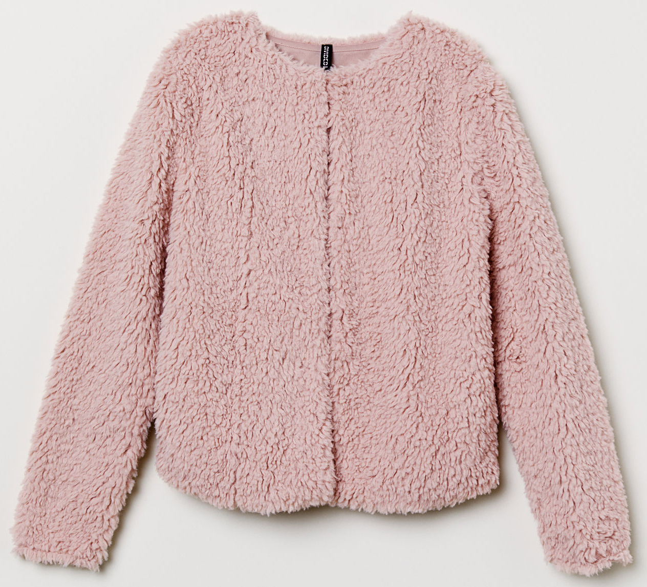 

Эко полушубок H&M 6631768-ACUH XS Бледно-розовый