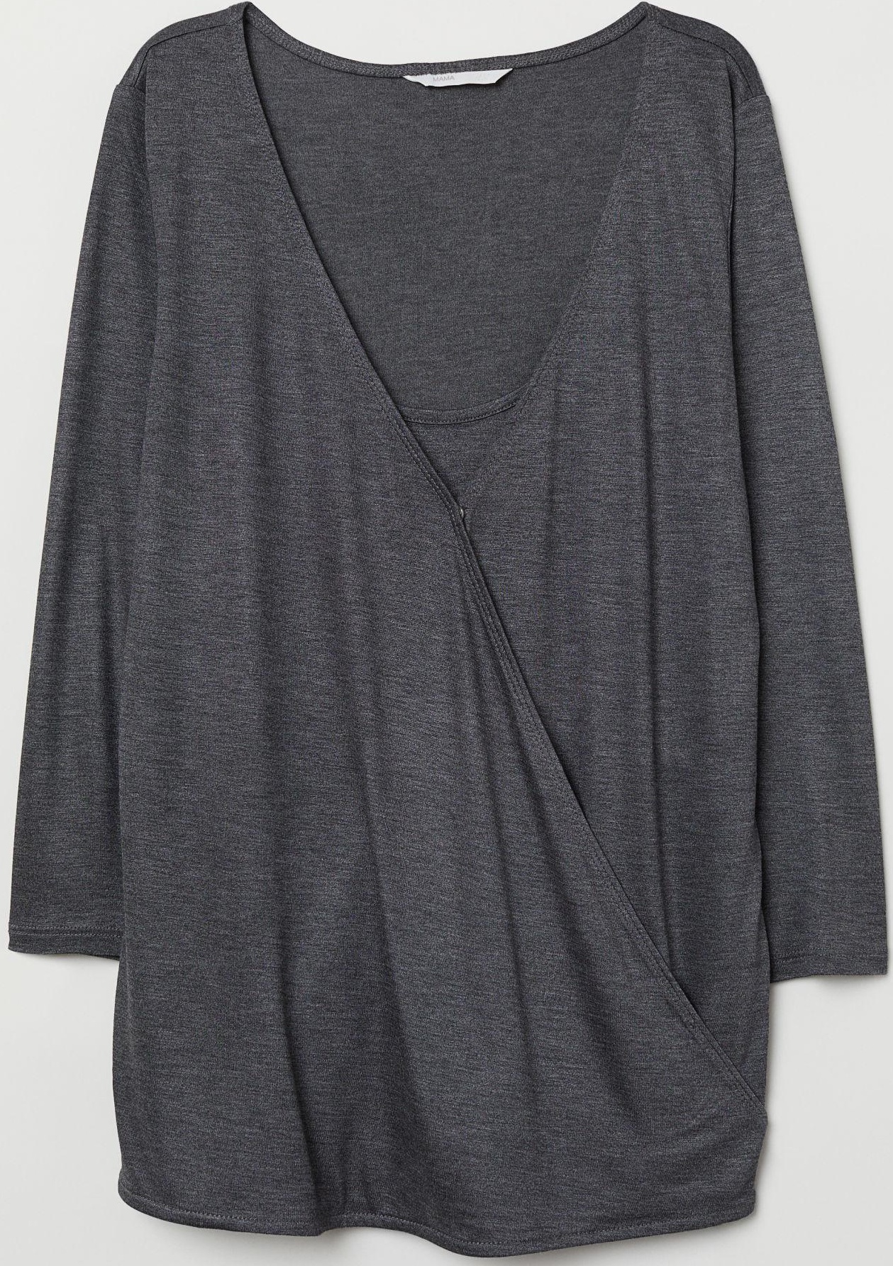 

Лонгслив для кормящих мам H&M 5866648-ACXW S Темно-серый