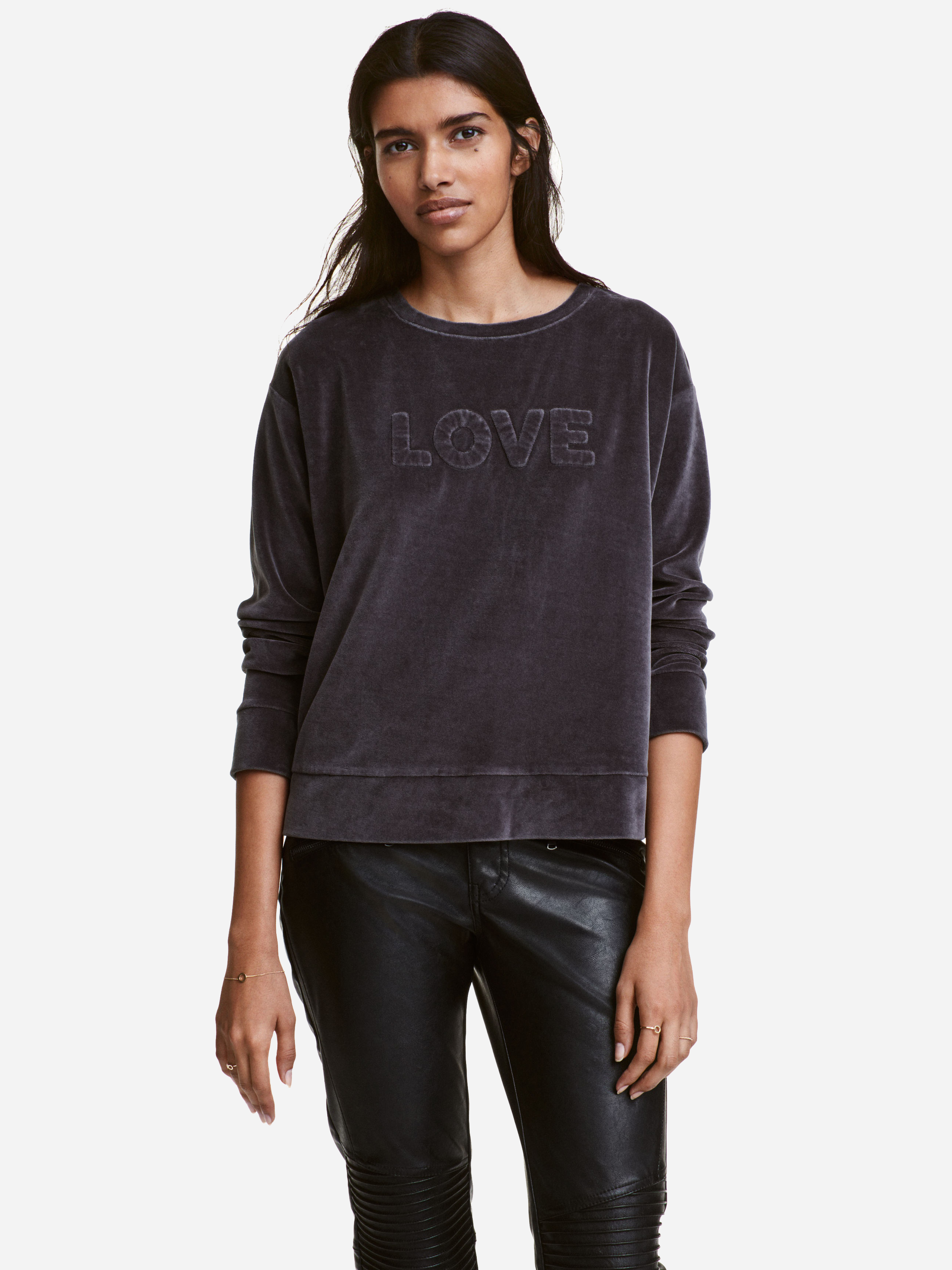 

Свитшот H&M 4754814-AARA S Темно-серый