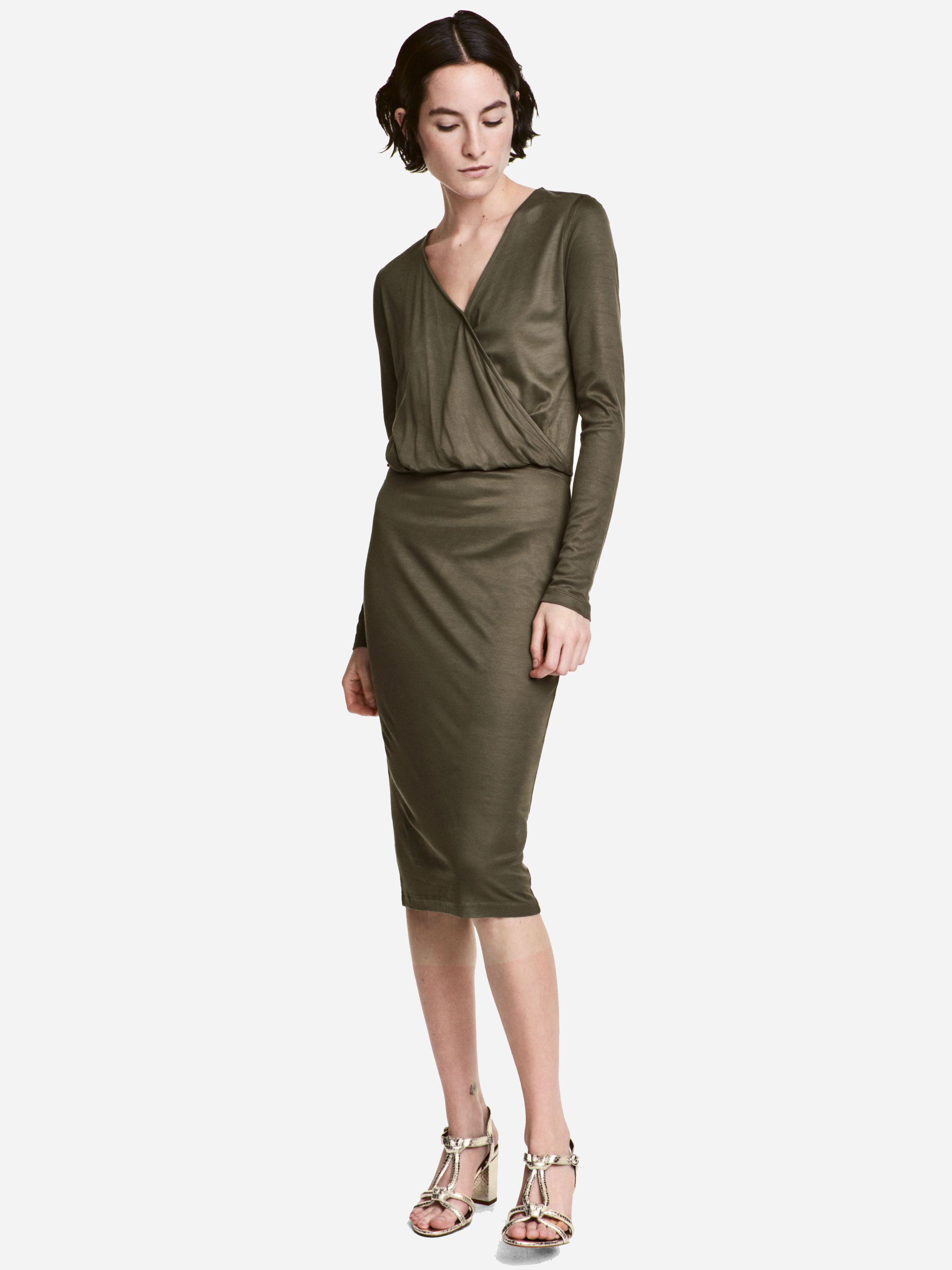 

Платье H&M 5150785-ACXO L Темно-зеленое