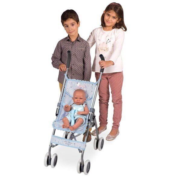 

Коляска-трость для куклы DeCuevas 90129 (45-34-75 см) Голубая