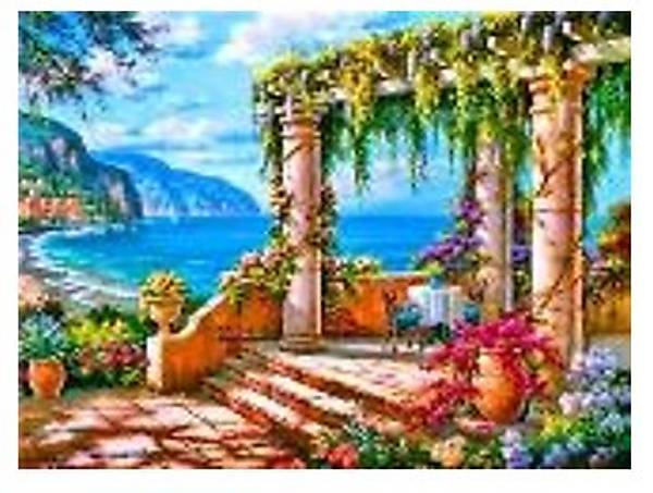 

Картина по номерам "Терраса у моря" 40*50см Shinerichy Ind (3125)