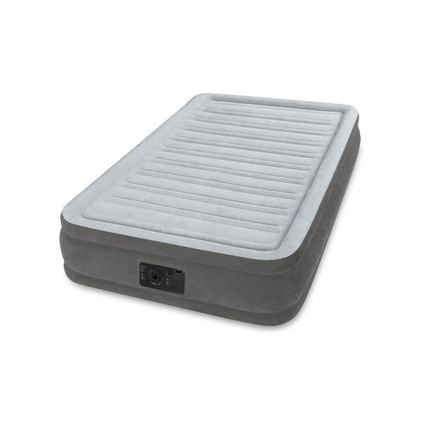 

Односпальная надувная кровать Intex 67766 (99 x 1.91 x 33 см) Comfort-Plush Airbed + Встроенный электронасос 220В