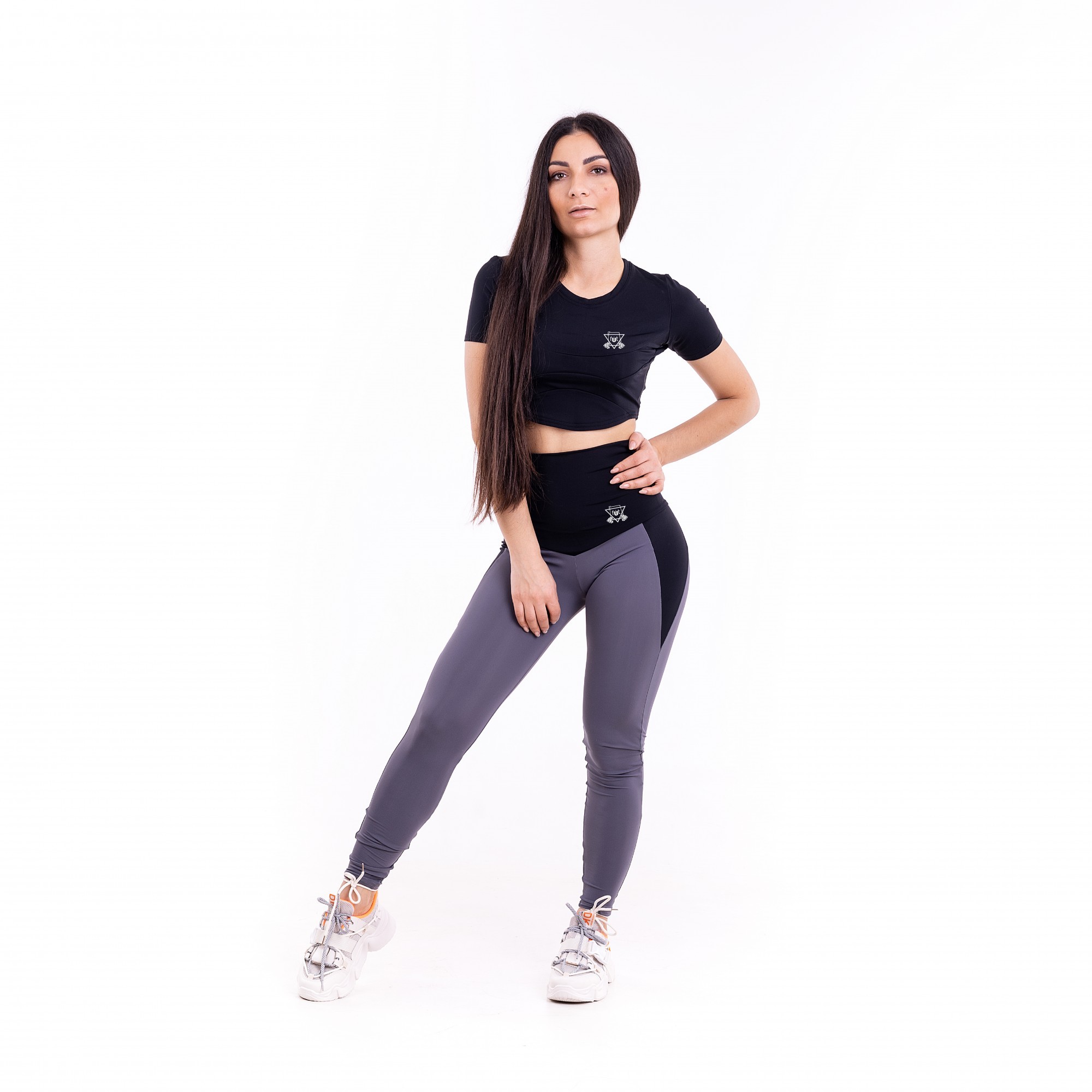 

Спортивный женский костюм (Футболка леггинсы) FitU XL Разноцветный